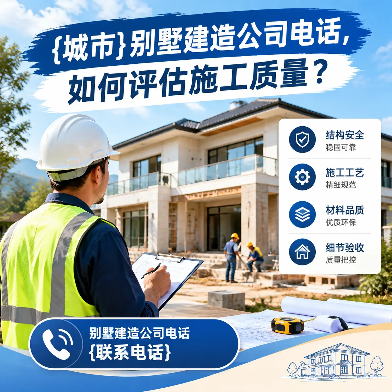 凤冈别墅建造公司电话，如何评估施工质量？